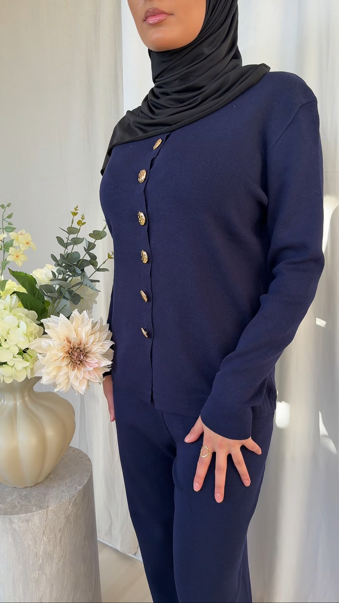 Jalil Co-ord Set – Navy