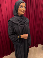 Grey Stripe Abaya