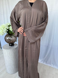 Crystal Abaya - Taupe