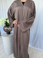 Crystal Abaya - Taupe