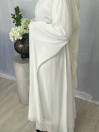 Butterfly Sleeve Dress - White
