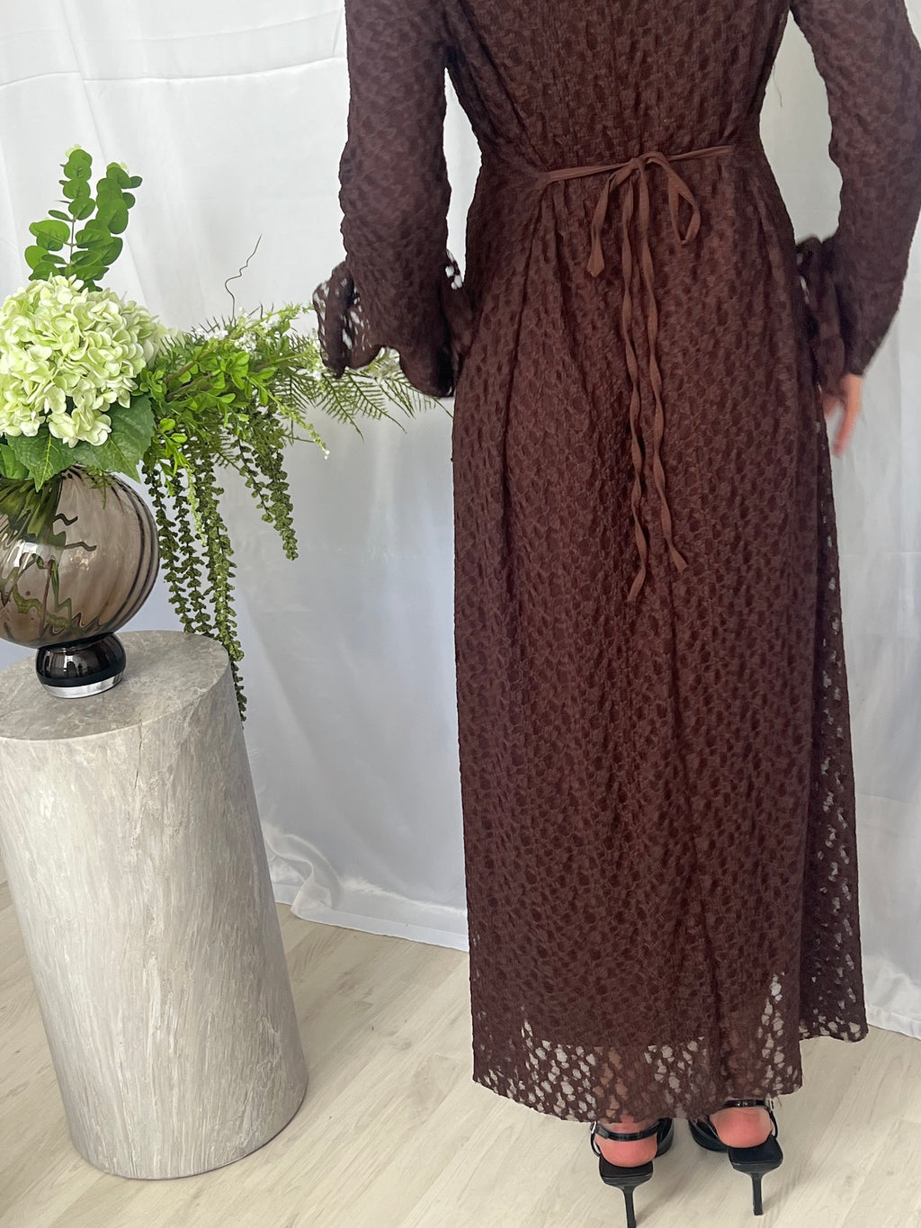 Lace Dress - Mocha