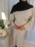 Najma Satin Dress - Ivory