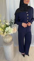Jalil Co-ord Set – Navy