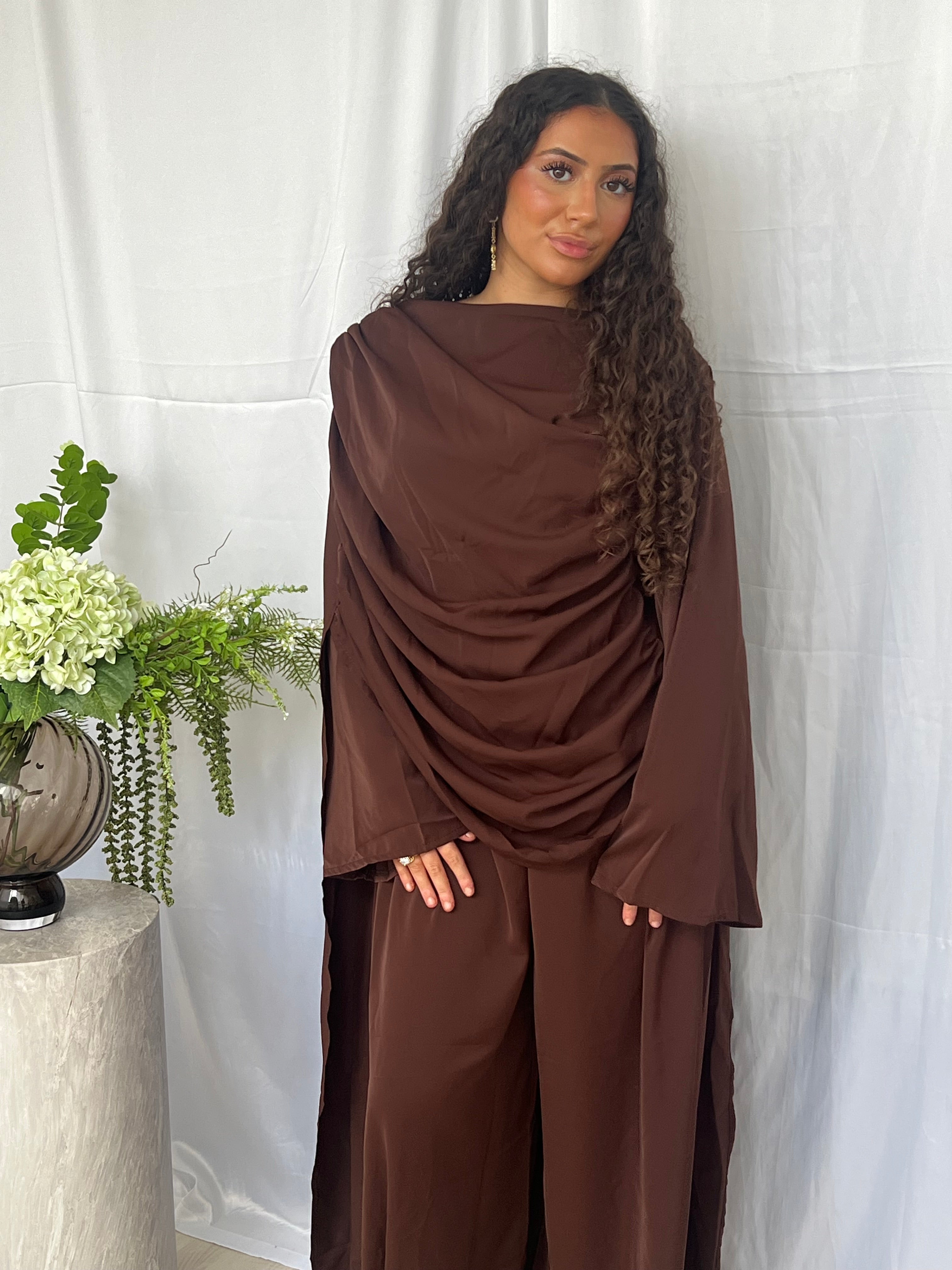 Lace set - Coffee