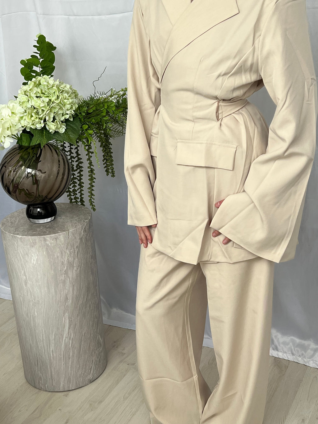 Tailored Blazer set - Cream