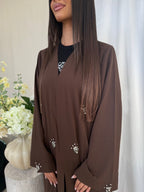Nashad Crystal Abaya – Brown