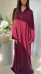 Amaya Flow Abaya – Bordeaux