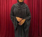 Grey Stripe Abaya