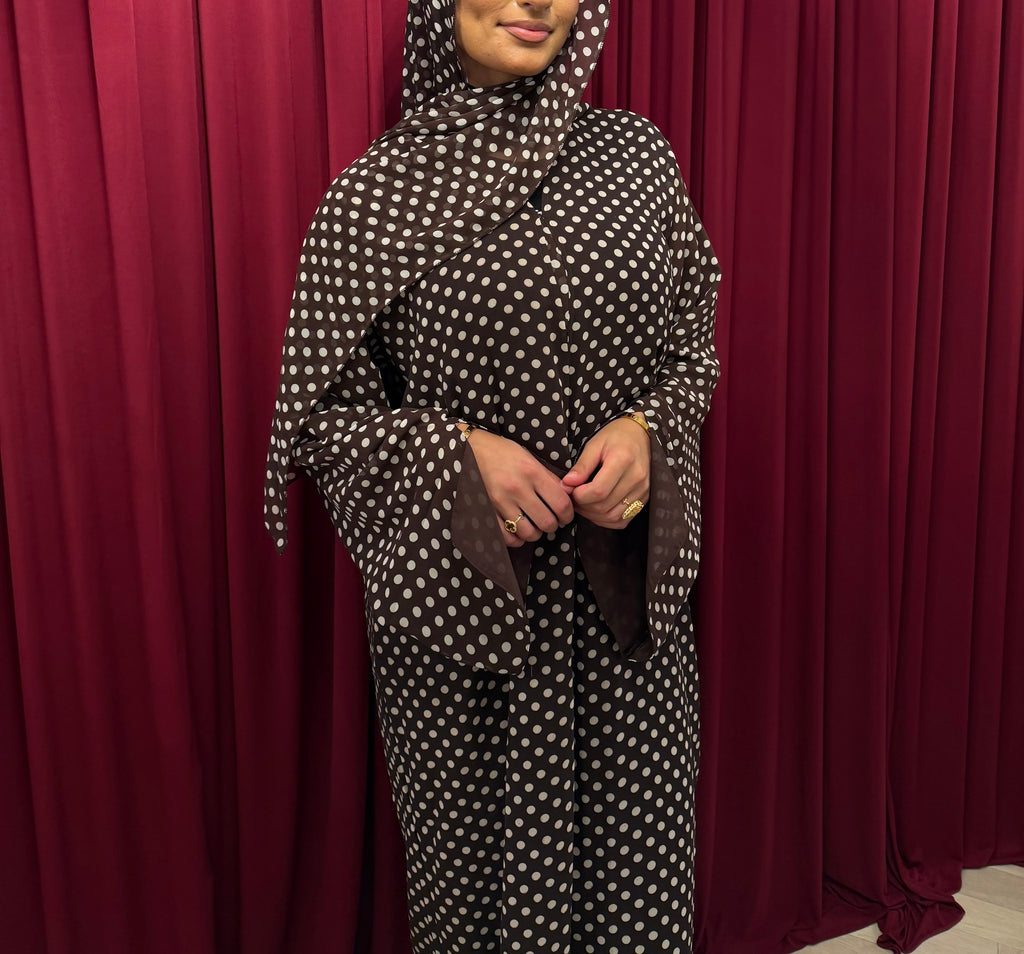 Coffee Polka Abaya