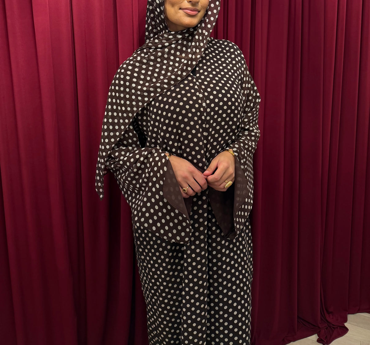 Coffee Polka Abaya
