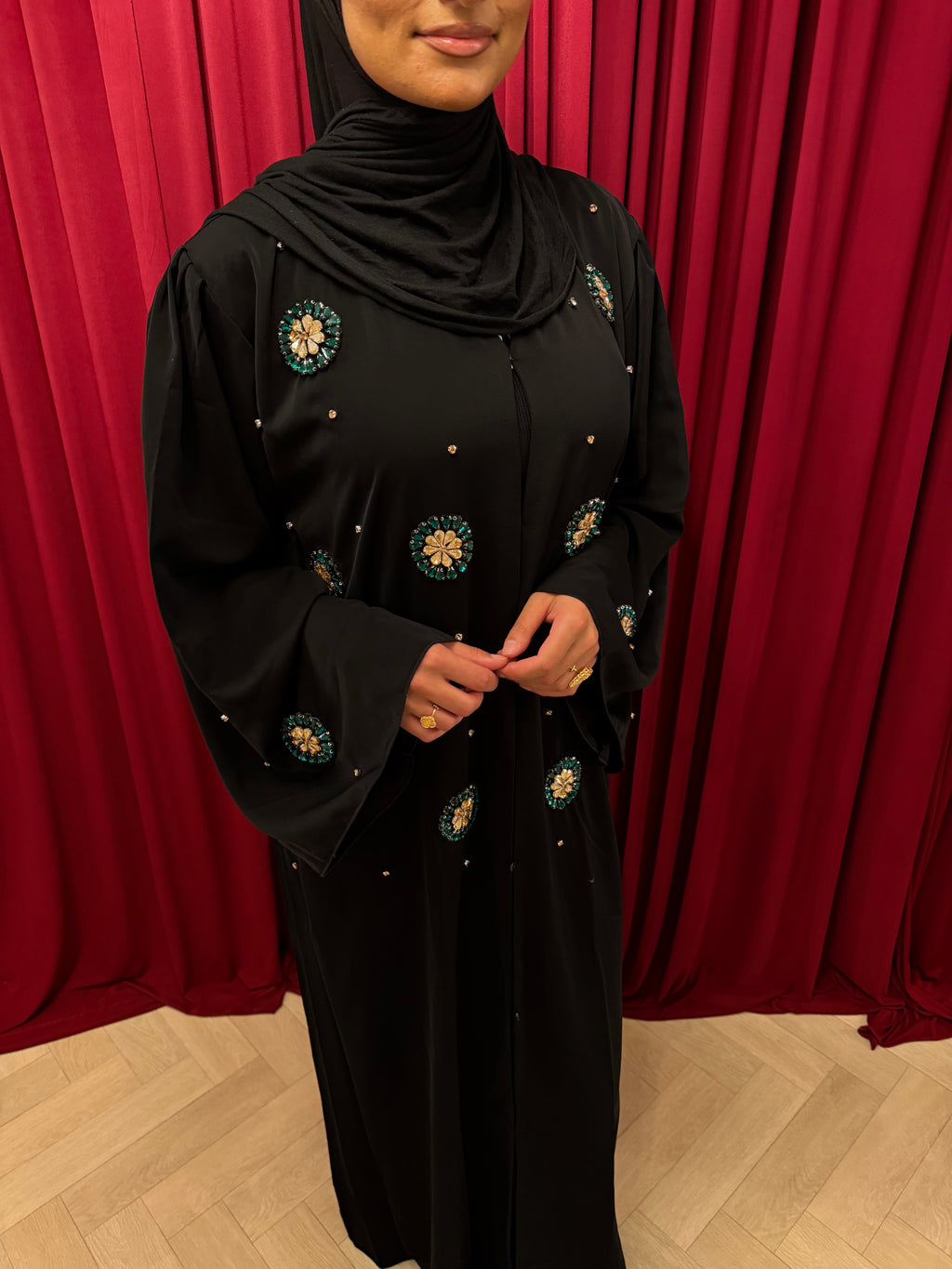 Emerald Crystal Abaya