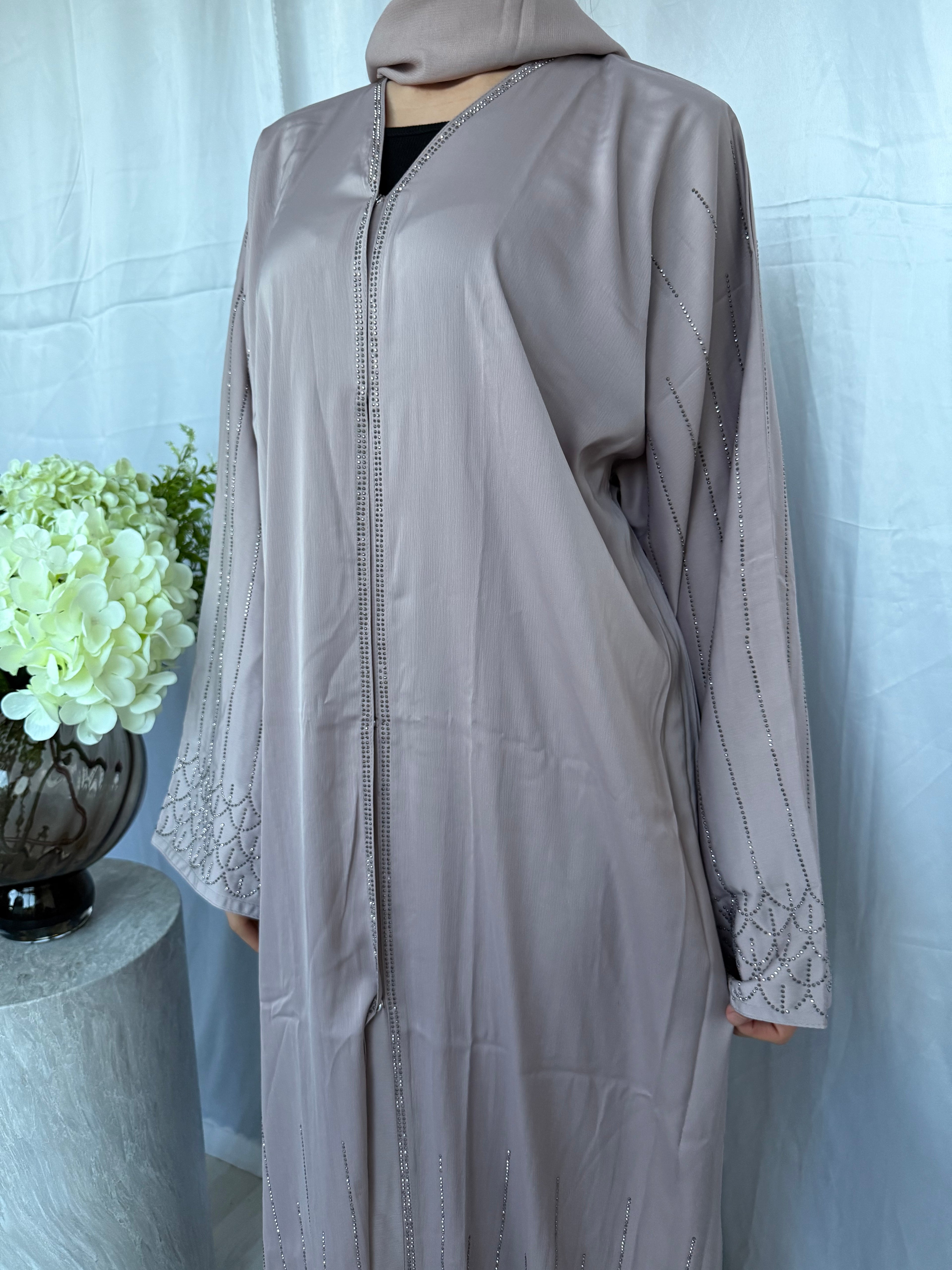 Crystal Abaya - Nude