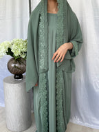 Blossom Abaya - Mint