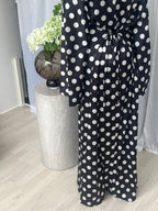 Najma Polka Dress - Noir