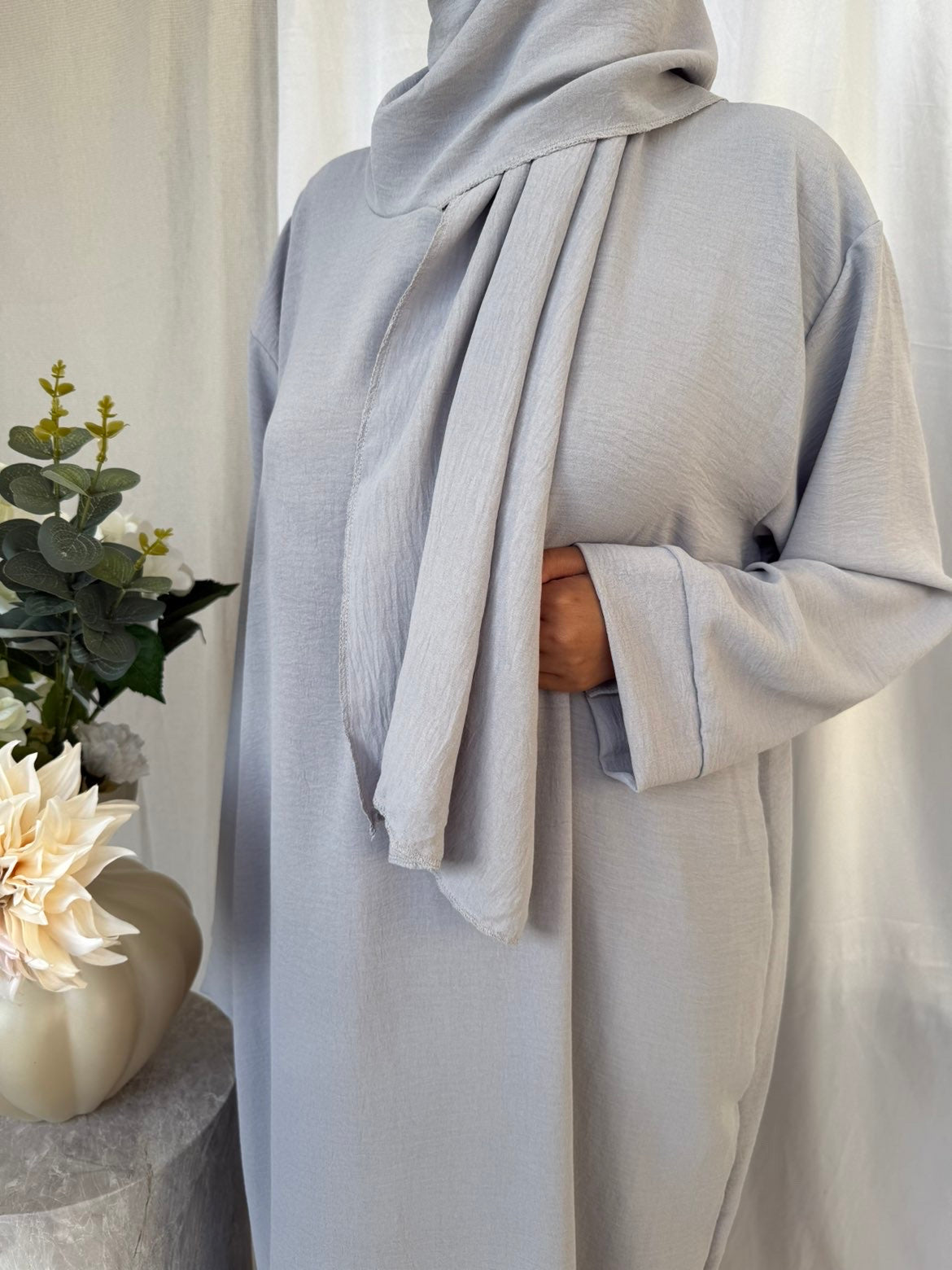 Tasnim Prayer Set - Light Grey
