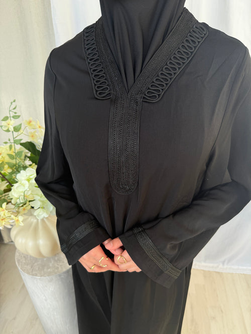 Amaya Flow Abaya – Noir.