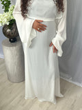 Soft drape dress - White