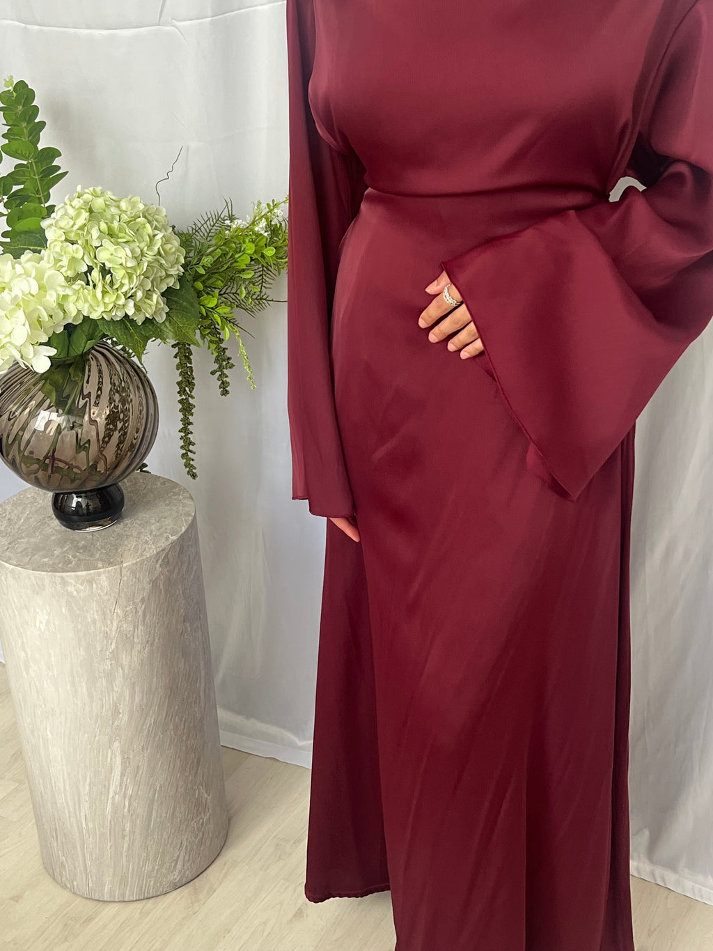 Soft Drape dress - Bordeaux