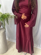 Najma Dress - Bordeaux