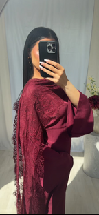 Nada Lace Dress – Bordeaux