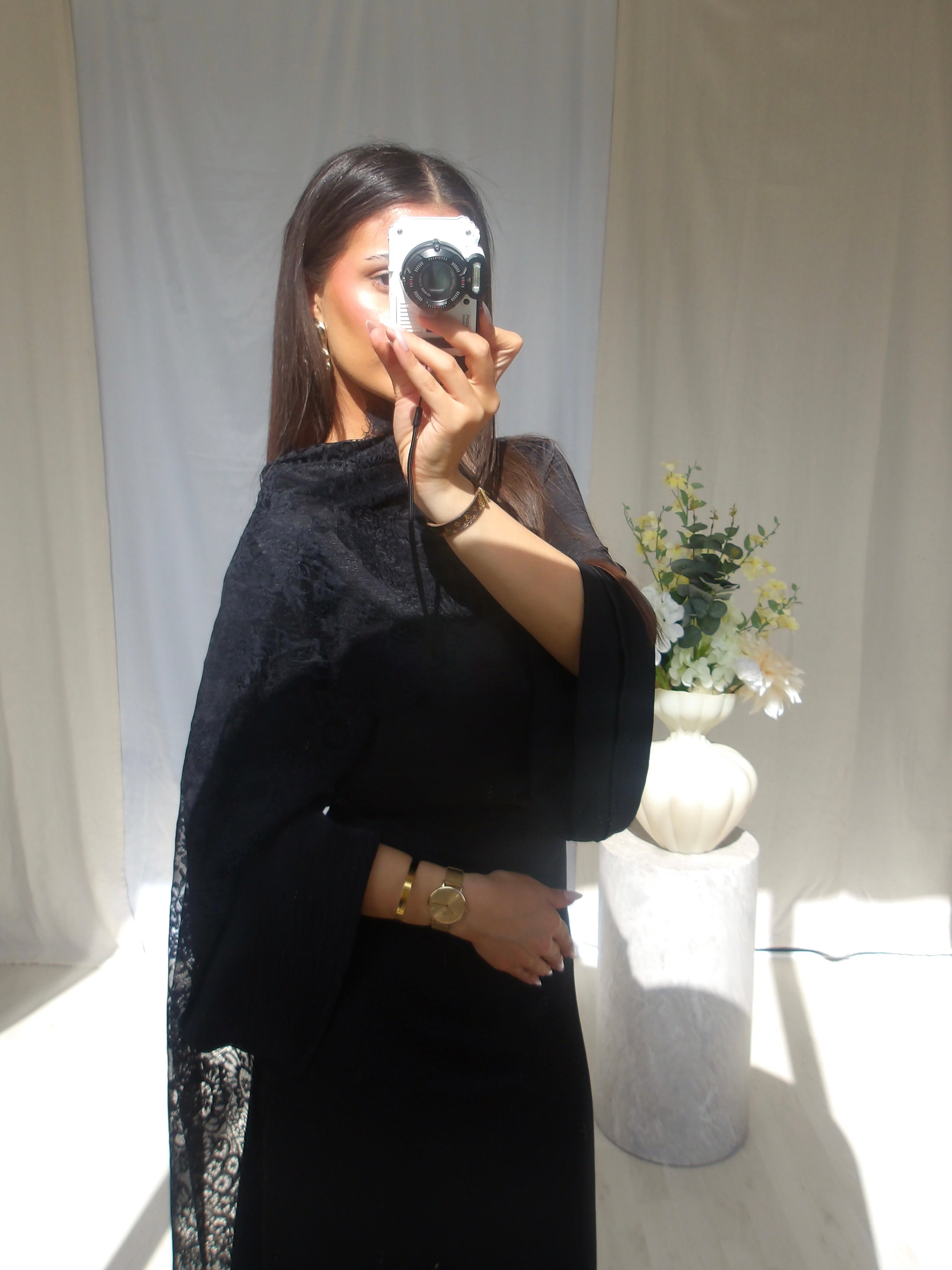 Nada Lace Dress – Noir