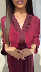 Amaya Flow Abaya – Bordeaux