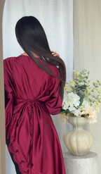 Nadia Lace Top - Bordeaux