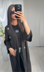 Nashad Crystal Abaya – Noir