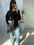 Nadia Lace Top - Noir