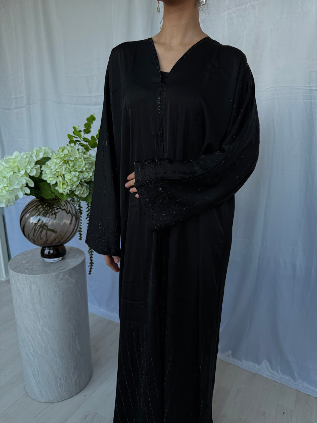 Crystal Abaya - Noir