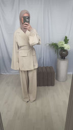 Tailored Blazer set - Cream