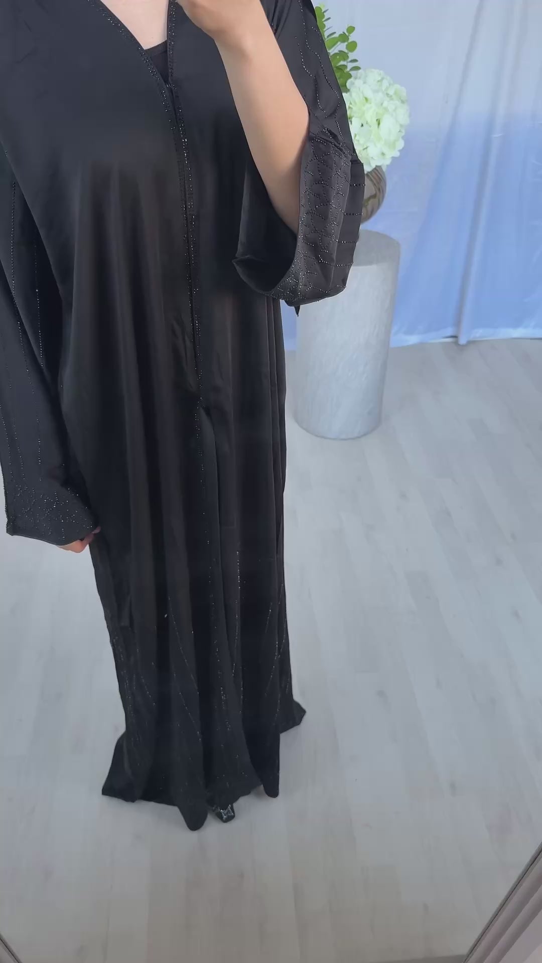 Crystal Abaya - Noir