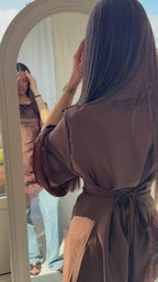 Nadia Lace Top - Brown