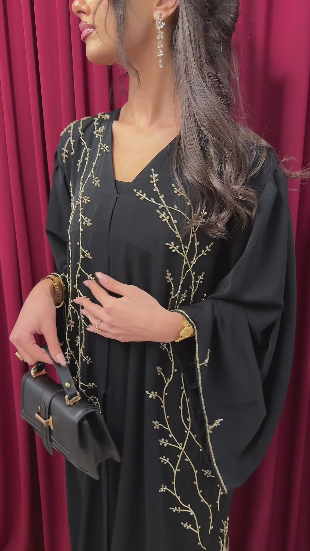 Golden Vine Abaya