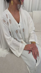 Ivory Glow Abaya