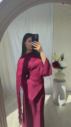 Nada Lace Dress – Bordeaux