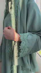 Blossom Abaya - Mint