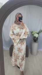 Petal Grace Dress - Nude